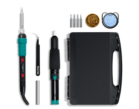 Станция паяльная мини-цифровая KRAFTOOL 14-в-1, 90 - 480°C, 135 Вт, в кейсе (55346)