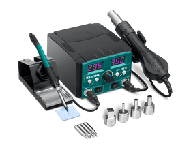 Станция паяльная ремонтная KRAFTOOL 2-в-1 100-480°С 750 Вт (55340)