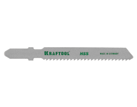 Полотна для лобзика KRAFTOOL 159551-1.2-S5 T118A, EU-хвост., по металлу HSS, шаг 1.2 мм, 50 мм, 5 шт