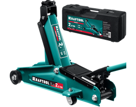 Домкрат подкатной KRAFTOOL 2.2 т, 130 - 375 мм, с увеличенным подъемом (43452-2)