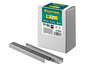 Скобы KRAFTOOL тип 80 (BeA/Prebena A/Senco AT), 10 мм, калибр 21GA, 5000 шт (31780-10)