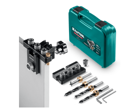 Кондуктор для эксцентриковых стяжек и шкантов KRAFTOOL 30072 Woodsniper 101, ″3-в-1″