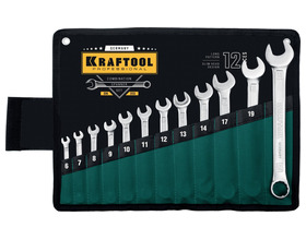 Набор комбинированных гаечных ключей KRAFTOOL 12 шт, 6 - 22 мм (27079-H12)