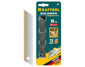 Лезвия сегментированные KRAFTOOL 18 мм, 5 шт (09606-TIN-18-S5)