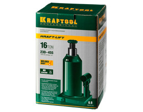 Домкрат гидравлический бутылочный KRAFTOOL 16 т, 230 - 460 мм (43462-16)