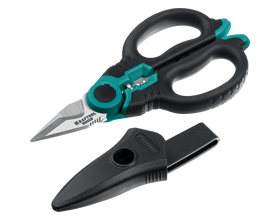 Ножницы электрика KRAFTOOL 4 в 1, 160 мм, с чехлом (23356)