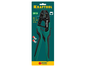 Пресс-клещи KRAFTOOL 0.5 - 6 мм2, для изолированных наконечников и соединительных муфт (45461-3)
