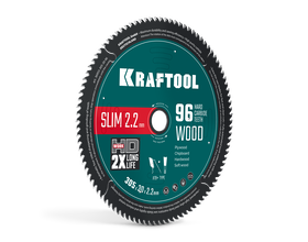 Диск пильный по дереву KRAFTOOL 36955-190-30-64 Slim wood cut 190 х 30 x 1.6 мм, 64Т