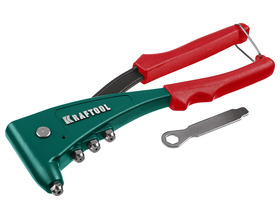 Заклепочник литой KRAFTOOL 2.4 - 4.8 мм, удержание заклепки (31173)