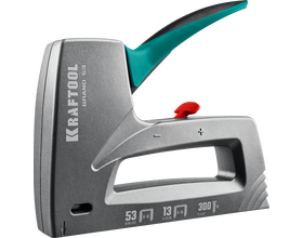 Степлер KRAFTOOL GRAND-53, тип 53 (A/10/JT21) 23GA (6 - 16 мм)/13/300, алюминиевый рессорный (3193)
