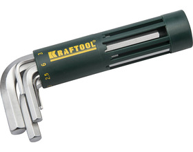 Набор имбусовых ключей KRAFTOOL 8 шт, коротких (27430-1)