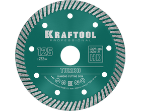 Сегментированный алмазный диск KRAFTOOL 36682-150 Turbo, 150 мм, (22.2 мм, 10 х 2.4 мм)