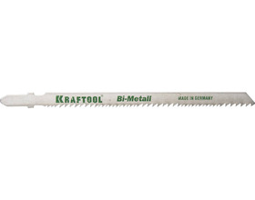 Полотна для лобзика KRAFTOOL 159505-U T345XF, EU-хвост., по дереву Bi-Met, шаг 1.8-2.5 мм, 110 мм, 2 шт