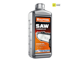Цепное полусинтетическое масло для бензо и электропил KRAFTOOL TimberPlus, 1 л (41521-1)
