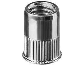 Заклепки резьбовые стальные KRAFTOOL М6, уменьш. бортик, 500 шт, с насечками (311708-06)