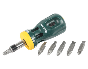 Реверсивная отвертка KRAFTOOL Kompakt-12, с насадками, 12 в 1 (26161-H13)