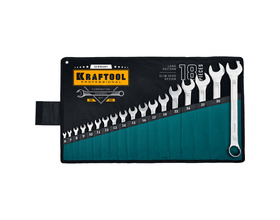 Набор комбинированных гаечных ключей KRAFTOOL 18 шт, 6 - 32 мм (27079-H18)