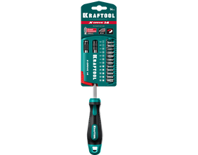 Отвертка-битодержатель KRAFTOOL X-Drive-14, 14 предм. (25814)