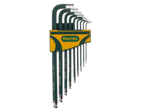 Набор имбусовых ключей KRAFTOOL 9 шт, длинных (27445-H9)