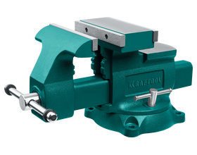 Слесарные тиски KRAFTOOL Reversible, 200 мм, расход 368 мм (32705-200)