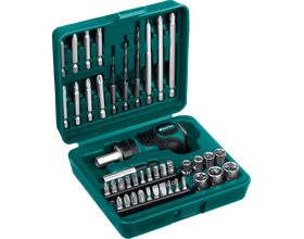 Реверсивная отвертка KRAFTOOL Kompakt-43, с насадками, 43 предм. (25556-H43)