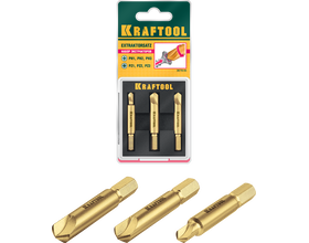 Набор экстракторов поврежденного крепежа KRAFTOOL 3 шт (26770-H3)