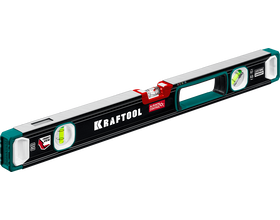 Уровень сверхпрочный KRAFTOOL 600 мм, точность 0.3 мм/м, с инновационным зеркальным глазком (34986-60)
