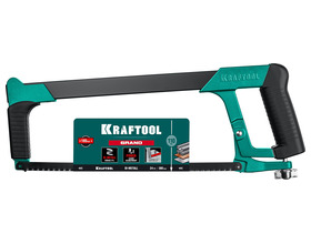 Ножовка по металлу KRAFTOOL 300 мм, обрезиненная ручка, полотно Bi-Metal (15801)