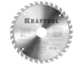 Пильный диск по дереву KRAFTOOL 36951-210-30 Optima, 210 х 30 мм, 36Т