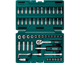 Универсальный набор инструмента KRAFTOOL X-Drive, 57 предм., (1/4″) (27885-H57)