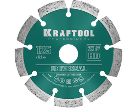 Алмазный диск KRAFTOOL 36680-125 LASER-UNIVERSAL 125 мм (22.2 мм, 10х2.4мм)