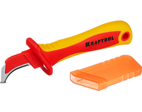 Нож электрика диэлектрический KRAFTOOL 1000 В, изогнутый (45400)