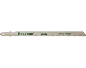 Полотна для лобзика KRAFTOOL 159552-1.2 T318A, EU-хвост., по металлу HSS, шаг 1.2 мм, 110 мм, 2 шт