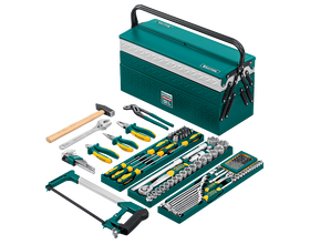 Универсальный набор инструмента KRAFTOOL GRAND-131, 131 предм., (1/2″+1/4″) (27978-H131)