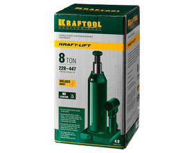 Домкрат гидравлический бутылочный KRAFTOOL 8 т, 230 - 457 мм (43462-8)