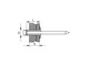 Заклепки стальные KRAFTOOL 6.4 x 22 мм, 250 шт (311703-64-22)