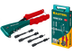Заклепочник комбинированный литой KRAFTOOL 2 вида заклёпок, в кейсе (31180)