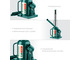 Домкрат бутылочный двухштоковый KRAFTOOL 8 т, 170 - 430 мм, с увеличенным подъемом (43463-8)