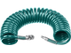 Воздушный спиральный шланг KRAFTOOL 06590-15 15 м, 8 х 12 мм, 15 бар, с фитингами рапид