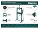 Пресс гидравлический KRAFTOOL 20 т, с гидронасосом и пневмоприводом (43473-20)