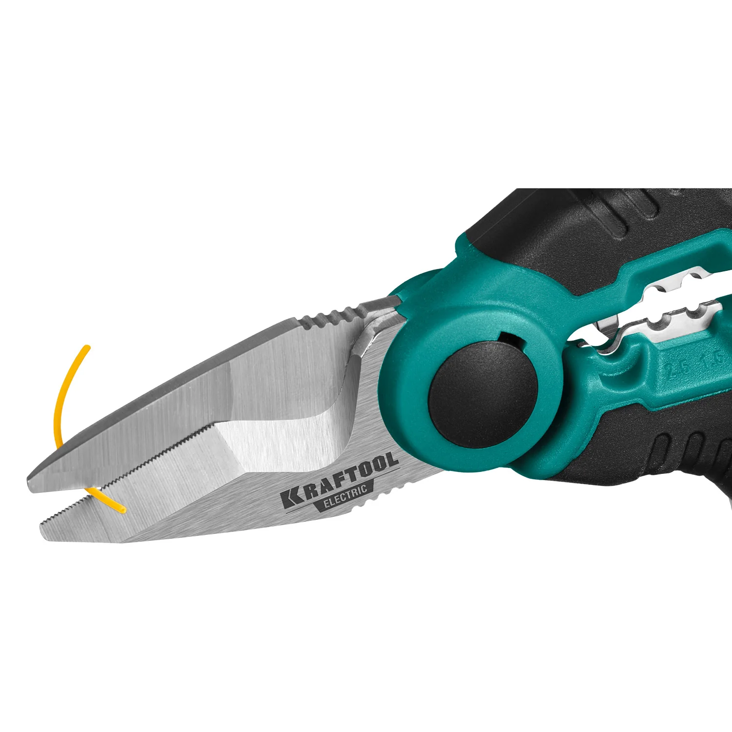 Ножницы электрика KRAFTOOL 4 в 1, 160 мм, с чехлом (23356)