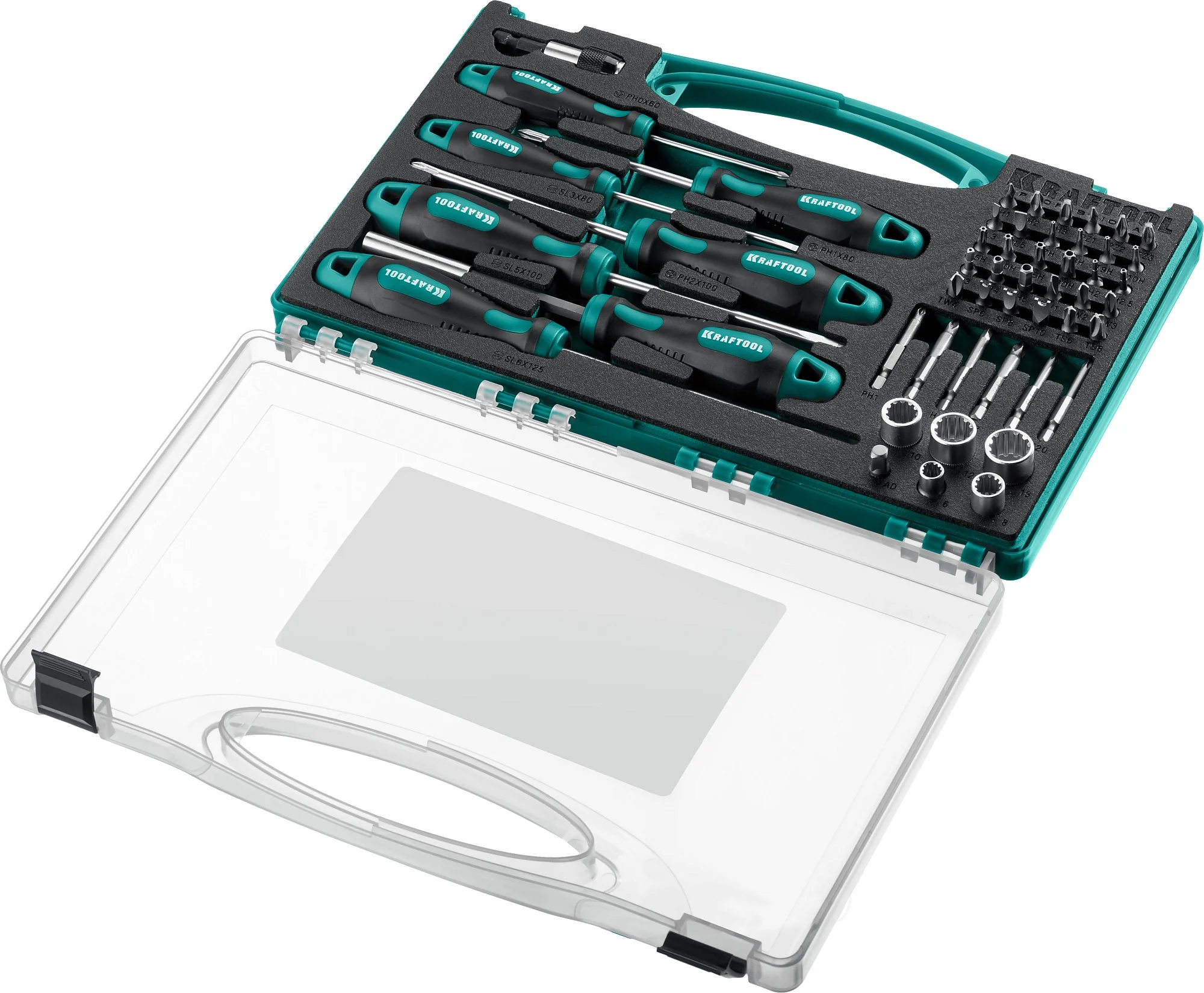 Набор отверток и насадок KRAFTOOL X-Drive 50, 50 предм. (25815)