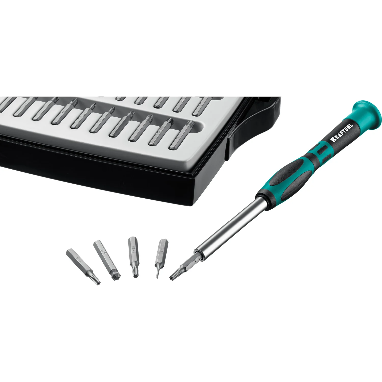 Отвертка для точных работ KRAFTOOL Precision-51, 51 предм. (25691)