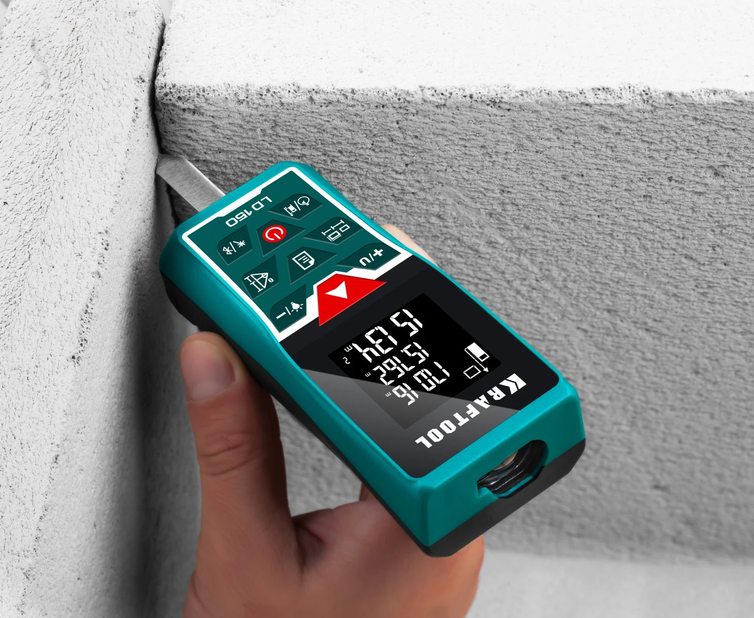 Дальномер лазерный KRAFTOOL 5 см - 150 м (34767)