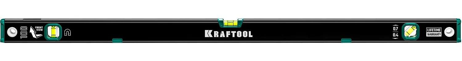 Уровень магнитный KRAFTOOL 1000 мм, усиленный профиль, с зеркальным глазком (34785-100)