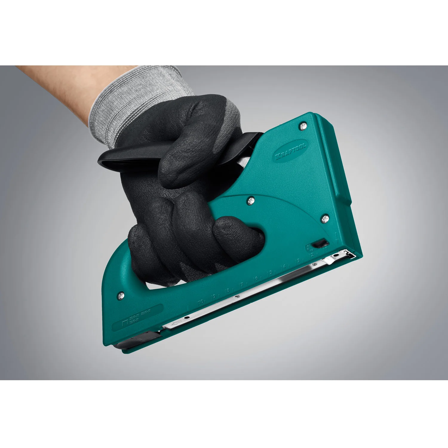 Степлер KRAFTOOL STRIKE 53, 3-в-1: тип 53 (A/10/JT21) 23GA (6 - 10 мм)/13/23, пластиковый мощный (3189)