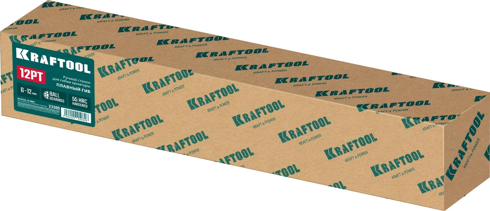 Станок для гибки арматуры KRAFTOOL 12 PT, плавный гиб, на подшипнике, ручной (23305)