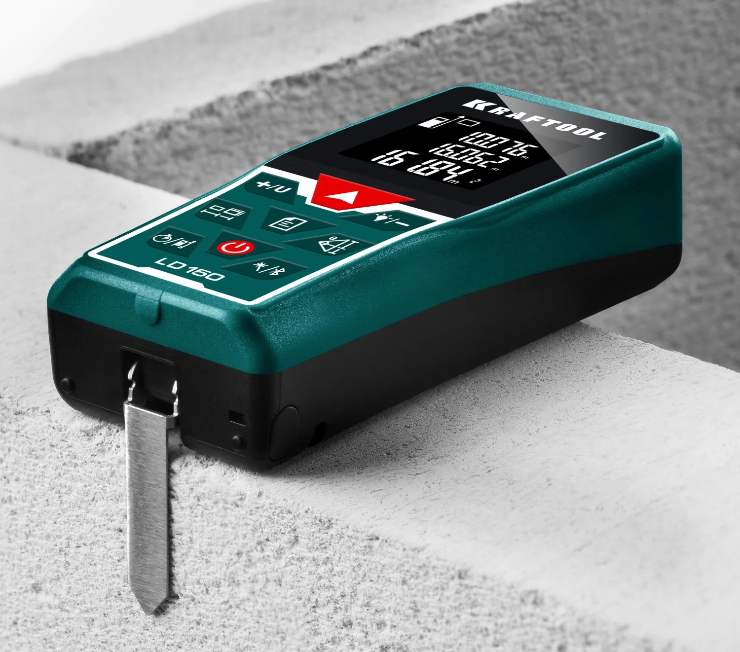 Дальномер лазерный KRAFTOOL 5 см - 150 м (34767)