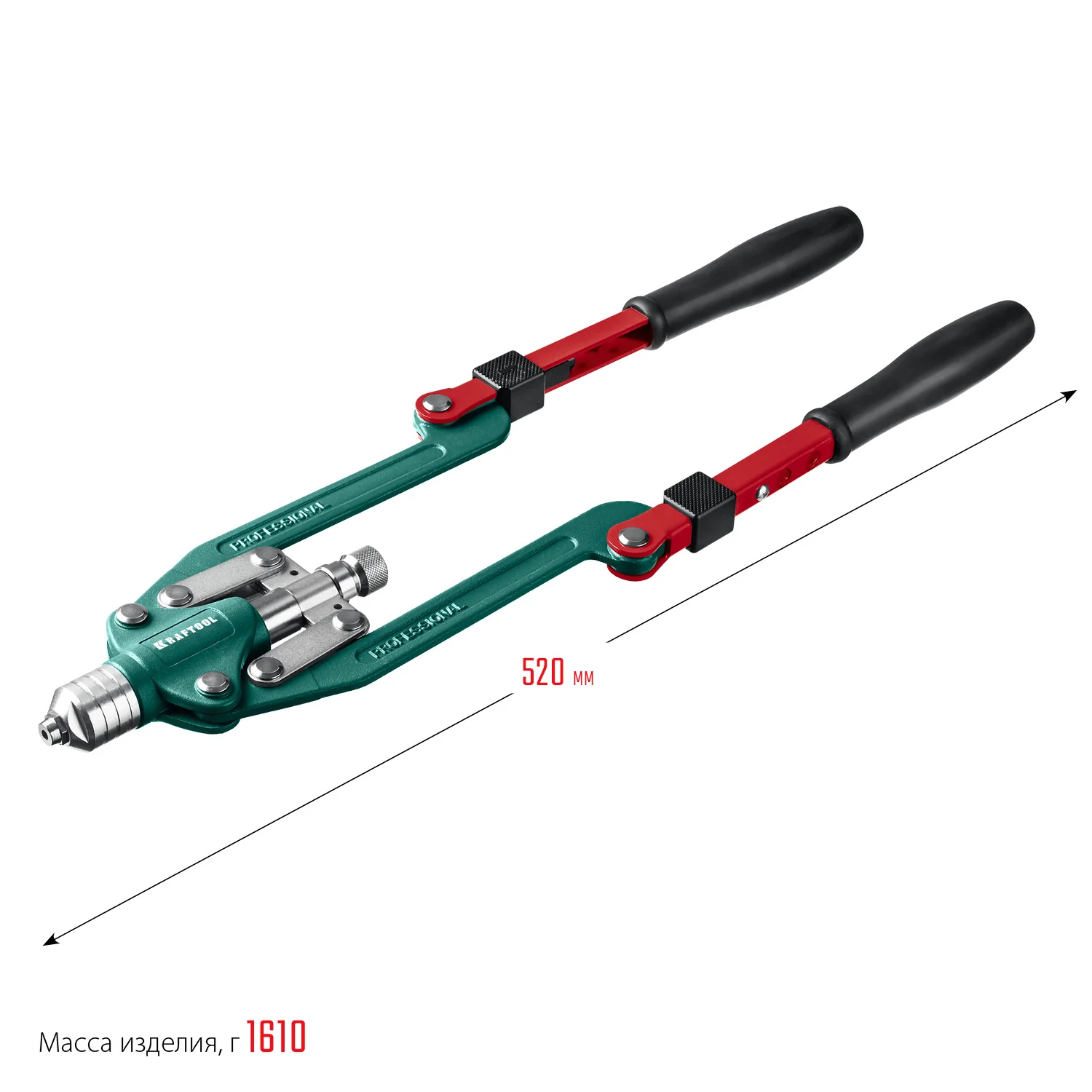 Заклепочник комбинированный складной KRAFTOOL 3 вида заклёпок, в кейсе (31182)