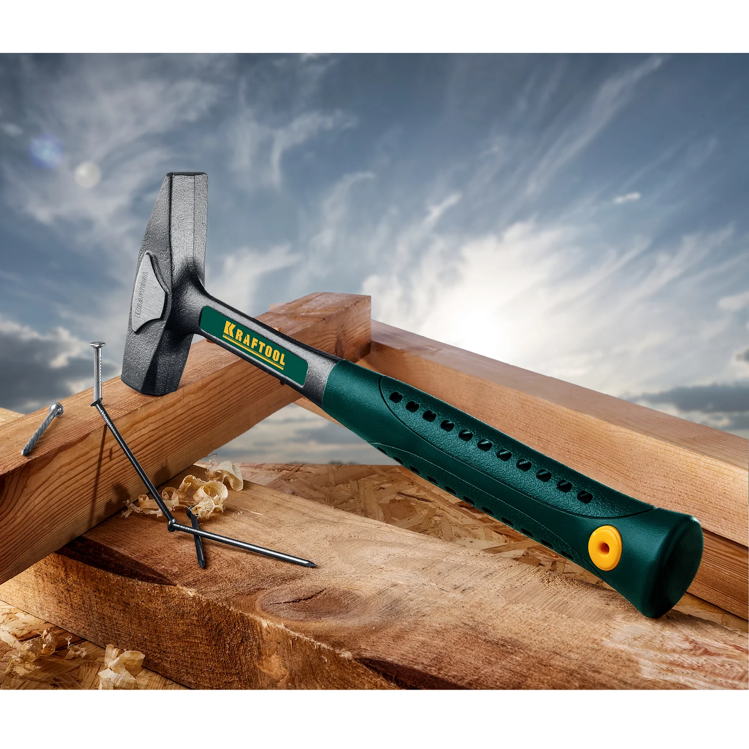 Молоток слесарный KRAFTOOL 500 г, цельнокованый (20070-05)